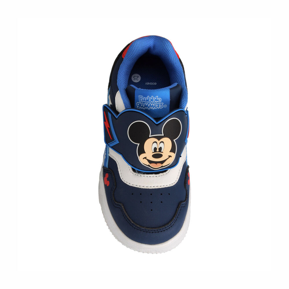 Zapatilla Niño Bubblegummers Mickey Azul Marino - Rojo image number 3.0